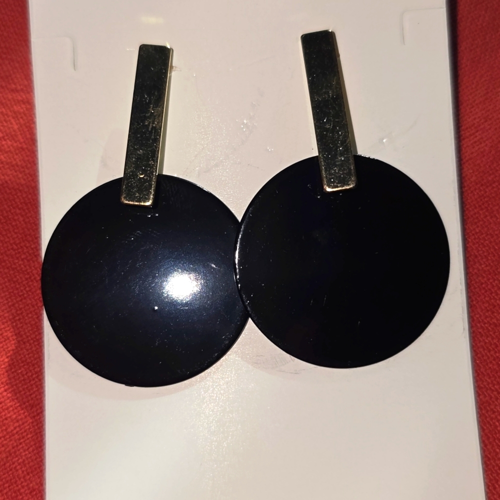 Black Elegant Earring- Aretes Negros elegantes